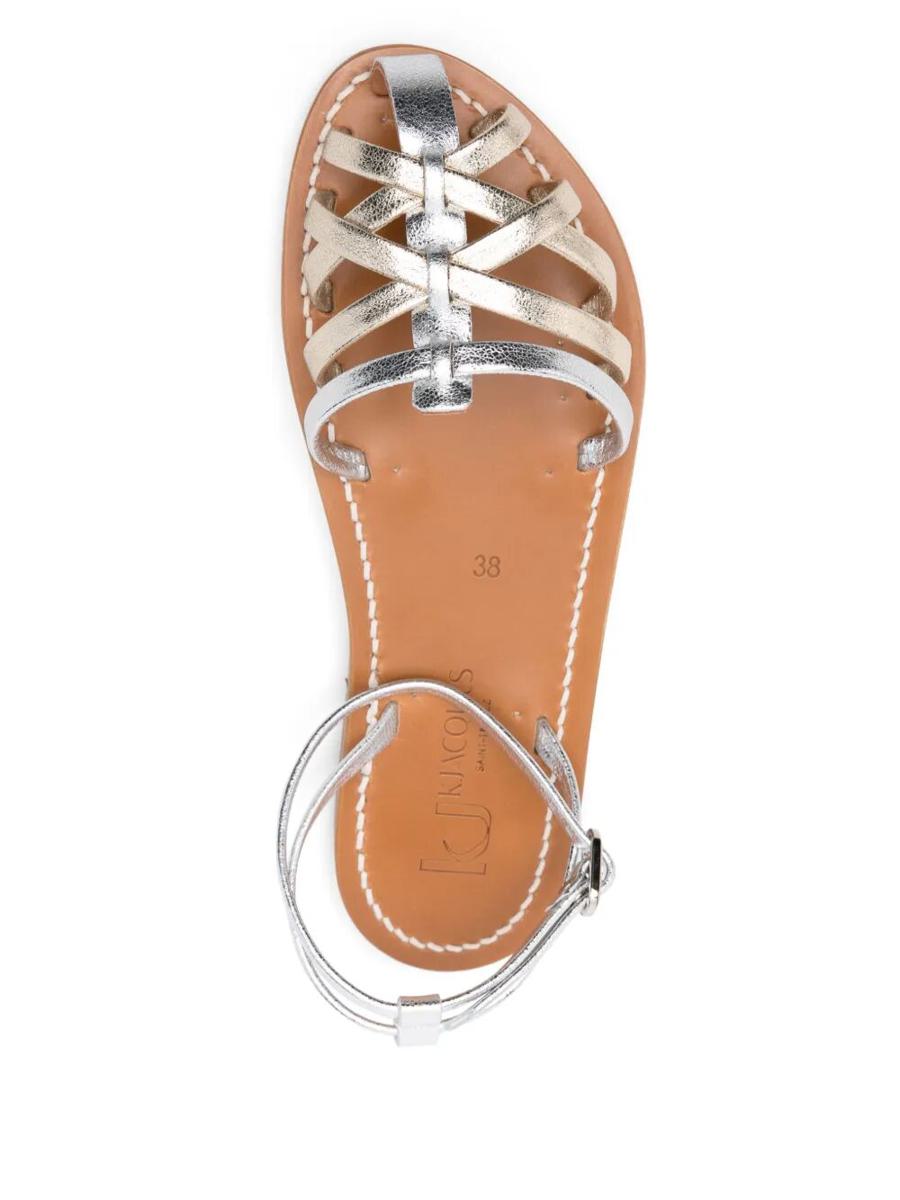 K.Jacques Cyrenia Two-Tone Metallic Sandals Shoes