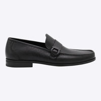 Salvatore Ferragamo Black Leather Caspian Loafers