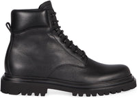 Dolce & Gabbana Leather Lace-Up Boots