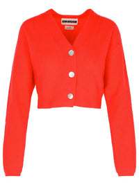 Colorush 'Koa' Red Cashmere Cardigan