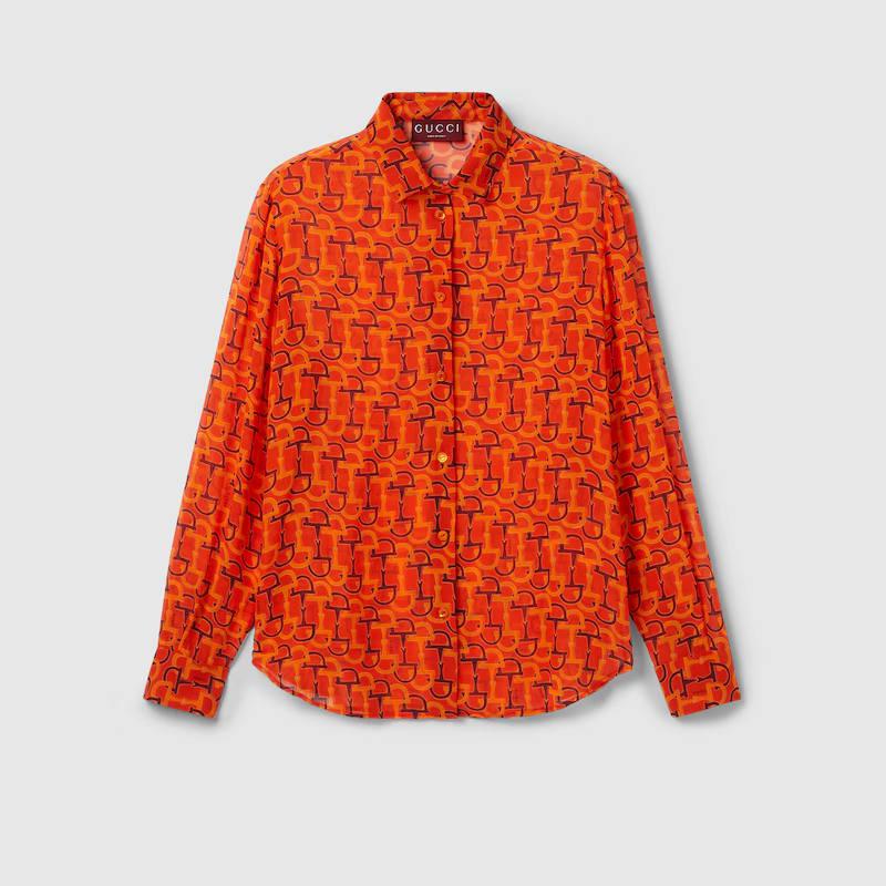 Gucci Printed Silk Shirt