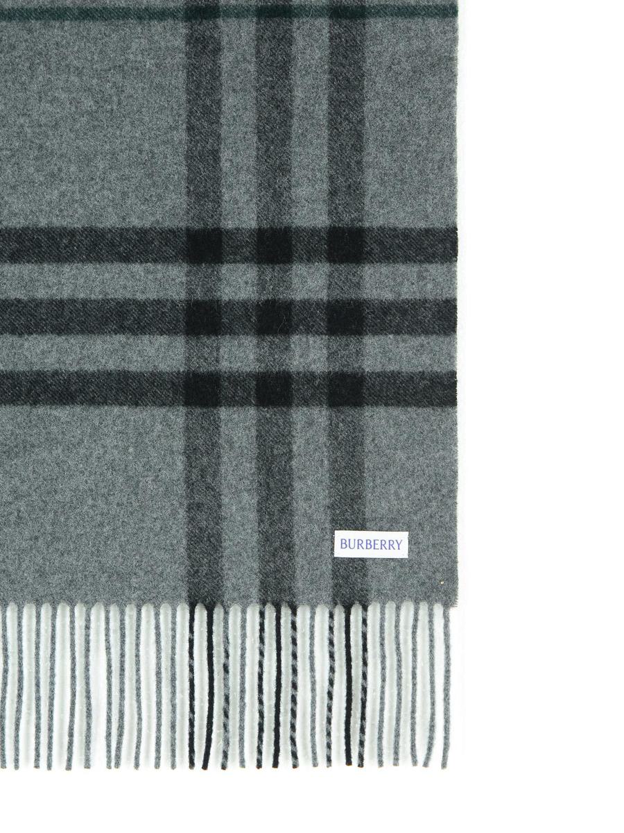 Burberry Grey Cashmere Scarf