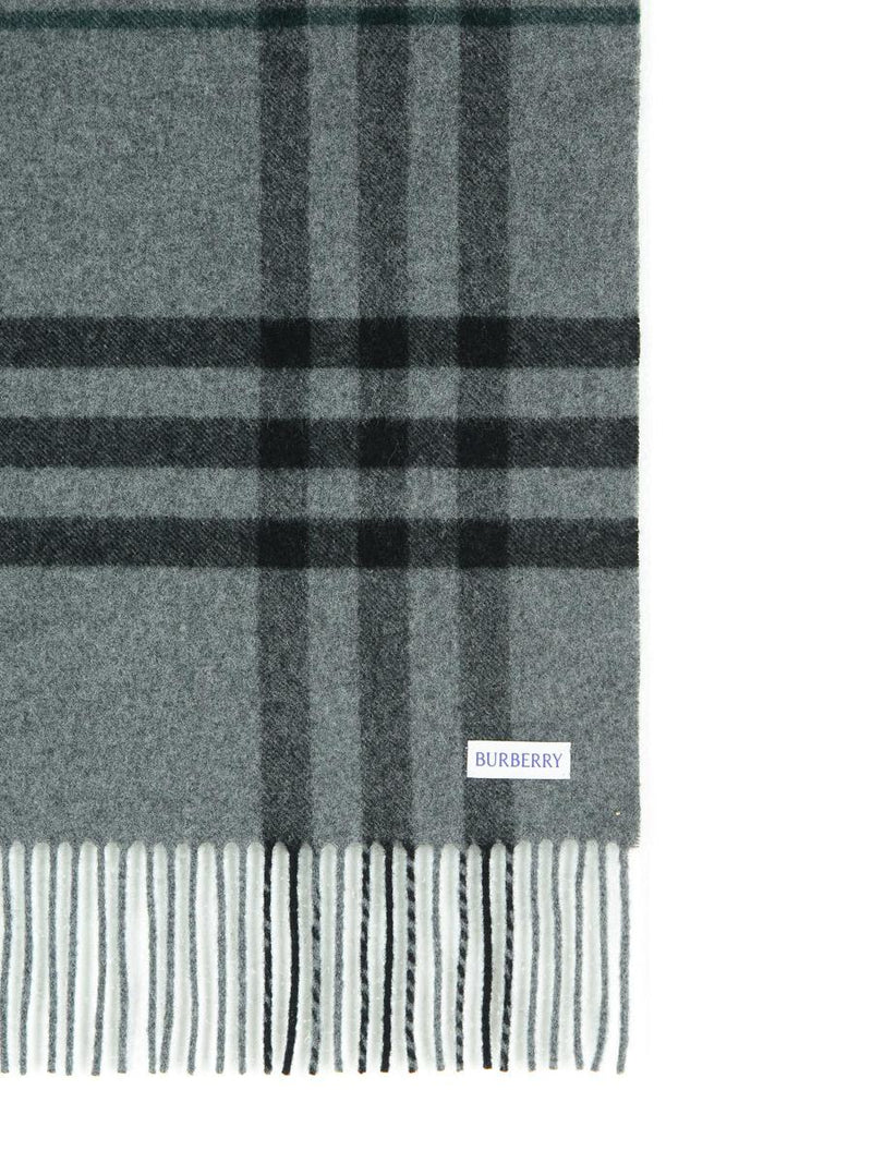 Burberry Grey Cashmere Scarf
