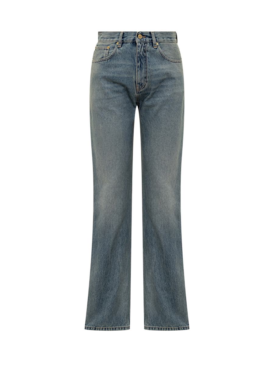 Darkpark Darkpark Blue Denim Straight Leg Jeans