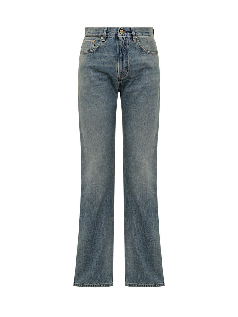 Darkpark Darkpark Blue Denim Straight Leg Jeans