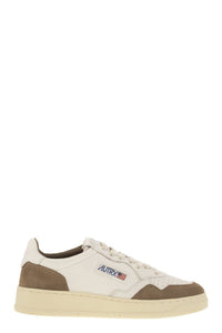 Autry Medalist Low - Leather And Suede Sneakers