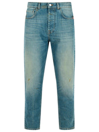 Amish Light Blue Cotton Jeans