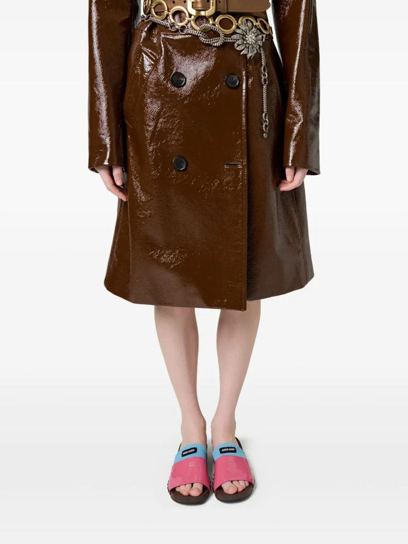 Miu Miu Patent Leather Clogs