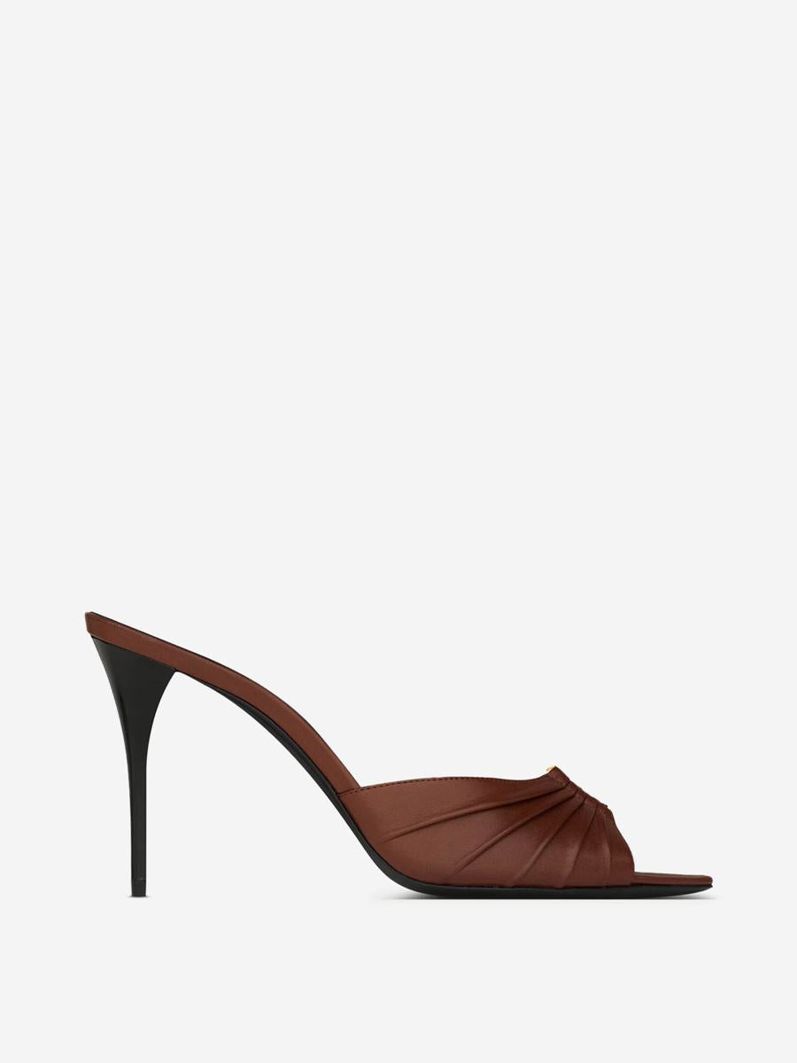 Saint Laurent Babylone Lambskin Mules