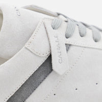 Canali White And Grey Leather Sneakers