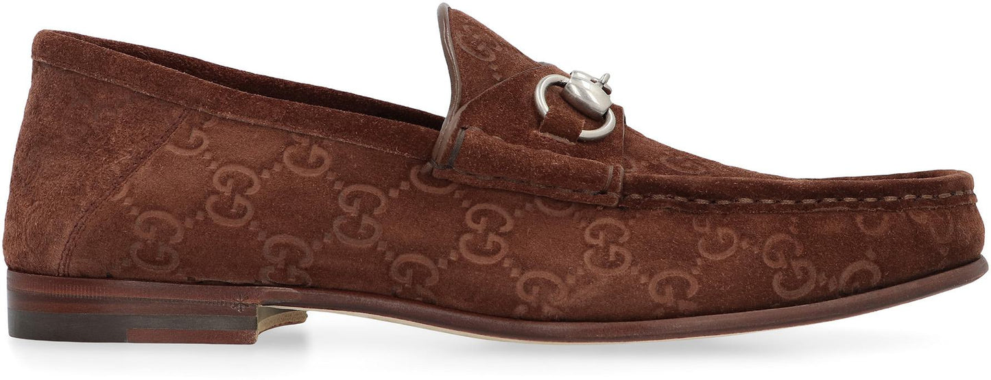 Gucci Horsebit 1953 Suede Loafers