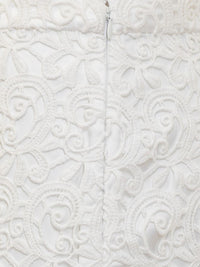 Burberry Macramé Lace Sheath Skirt