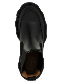 Ganni Leather Ankle Boots