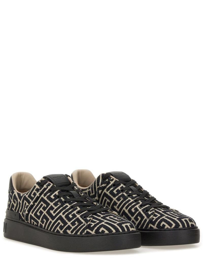 Balmain Jacquard "B-Court" Sneakers