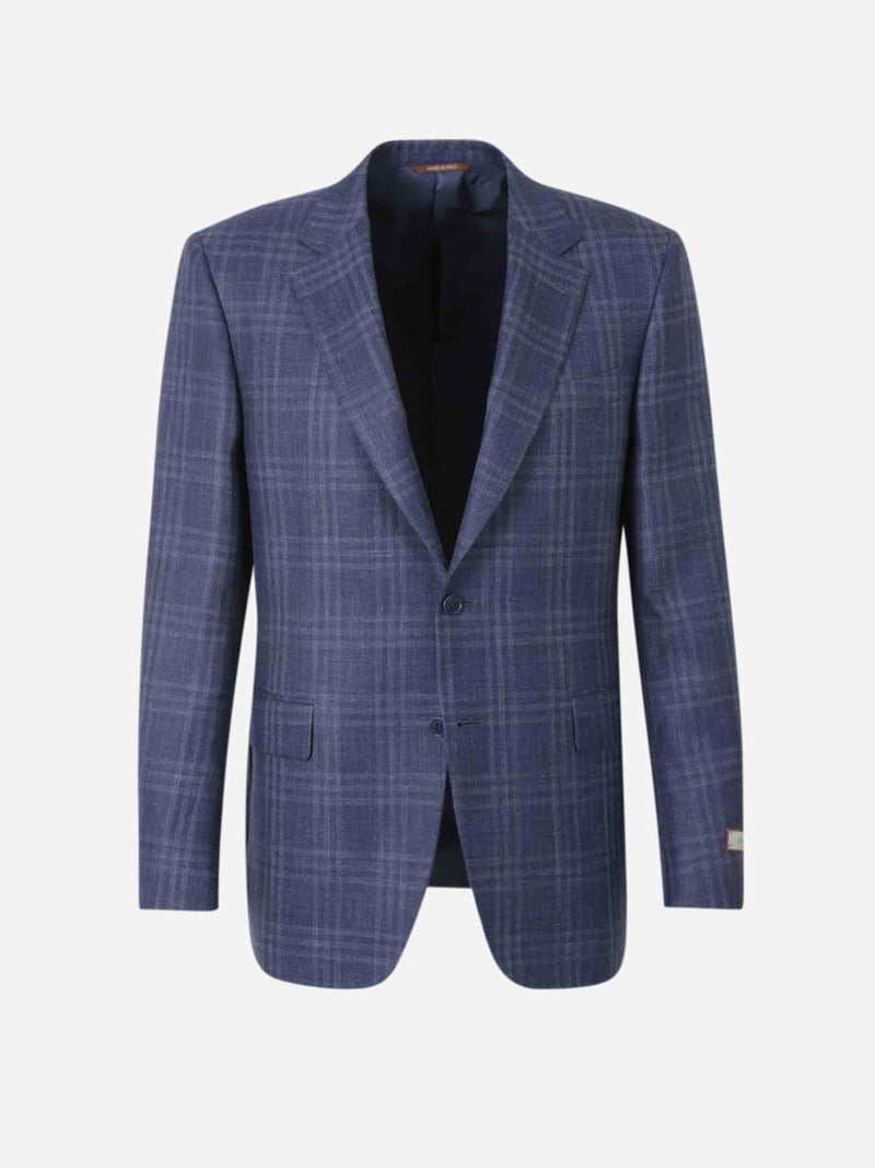 Canali Blazer Wool Plaid