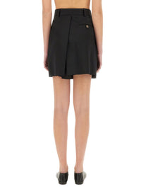 Moschino Asymmetrical Wool Shorts
