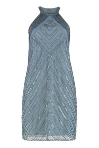 Ralph Lauren Halter Sequin Mini-Dress