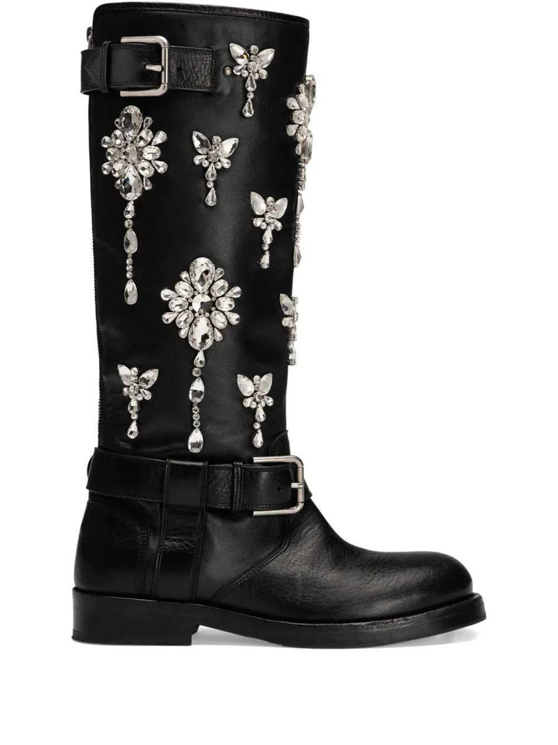 Dolce & Gabbana Rhinestone Boots