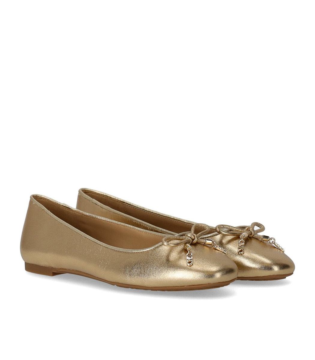 Michael Kors Nori Gold Ballet Flat Shoe