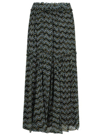 Isabel Marant Étoile 'Veronique' Black Viscose Skirt