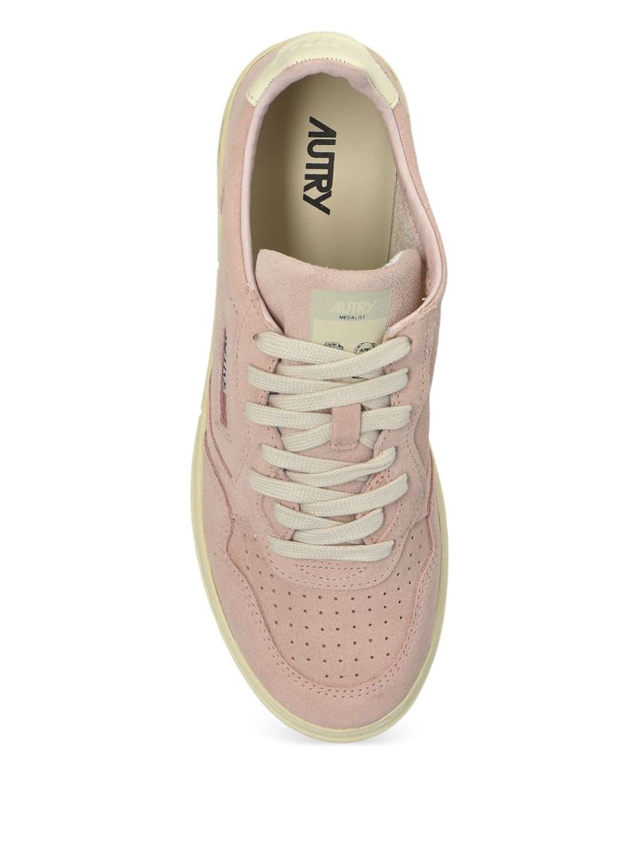 Autry 'Medalist' Sneakers In Pink Suede Leather