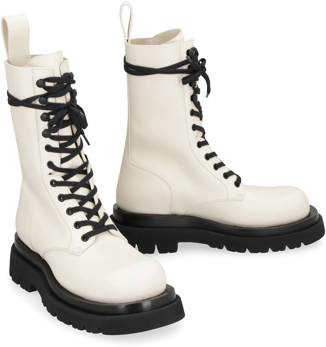 Bottega Veneta Lug Lace-Up Ankle Boots