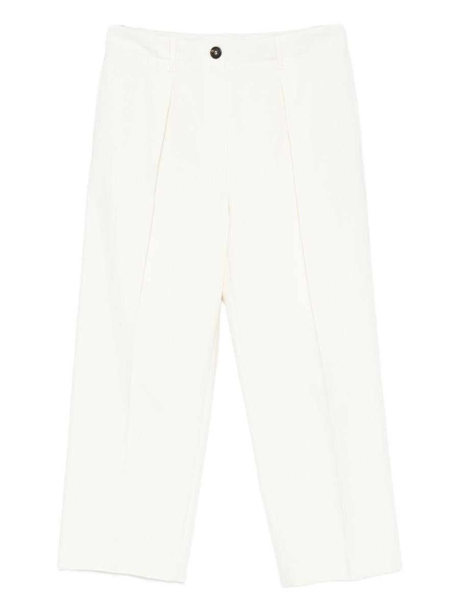 Brunello Cucinelli Cropped Cotton Trousers