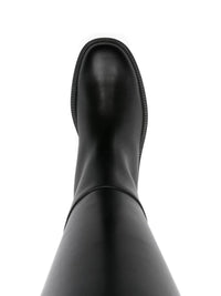 Tod'S T-Buckle Leather Knee-High Boots Shoes