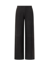 Emporio Armani Exterior Women'S Black Wide Leg Trousers