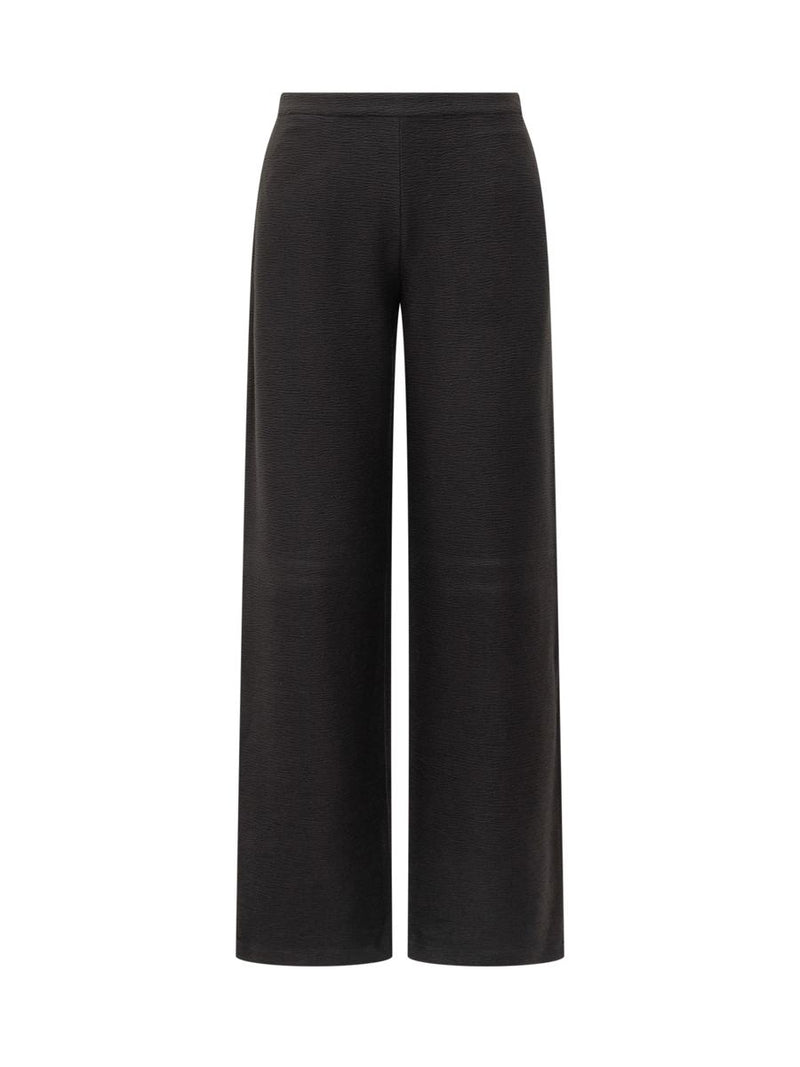 Emporio Armani Exterior Women'S Black Wide Leg Trousers