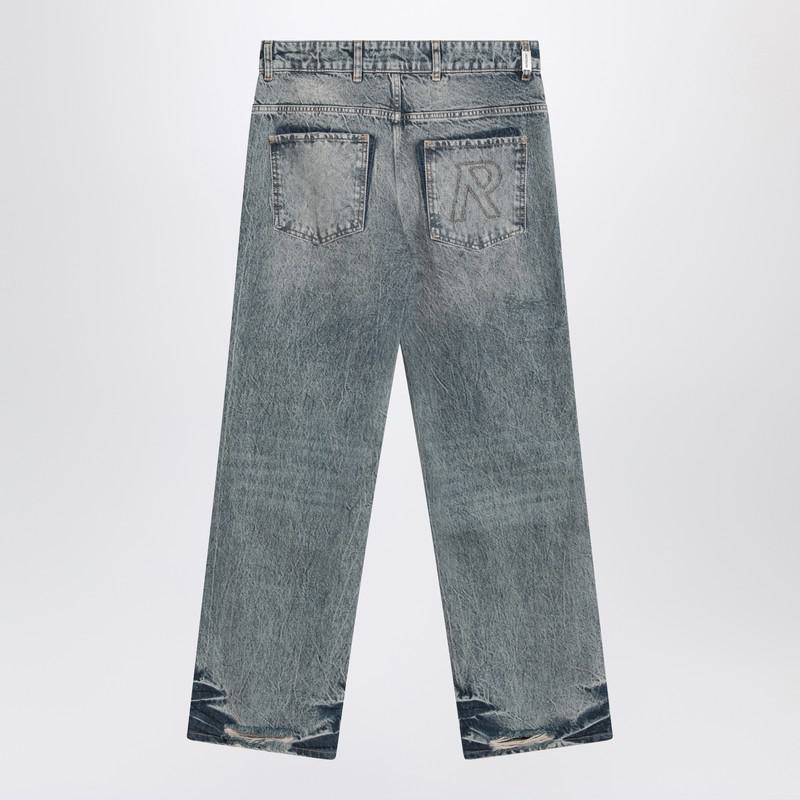 Represent Washed Jeans With Rips