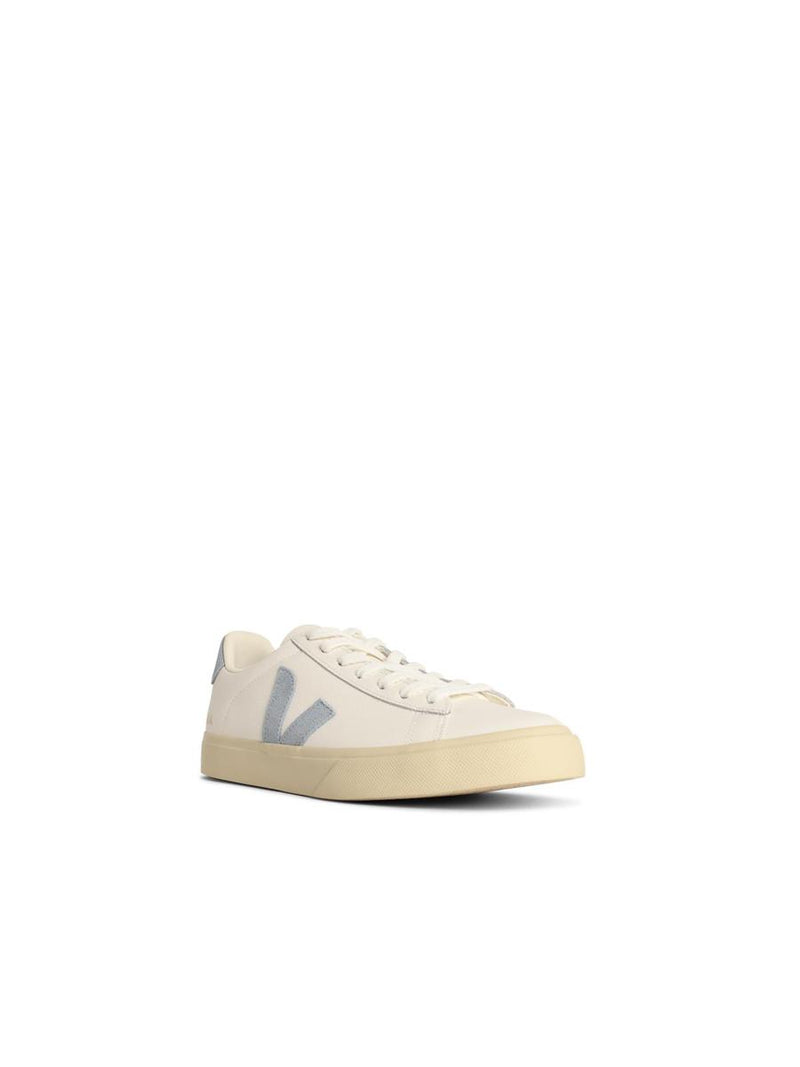 Veja 'Campo' White And Light Blue Leather Sneakers
