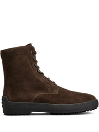 Tod'S Suede Gommino Combat Boots Shoes