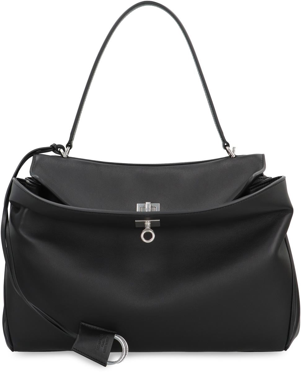 Balenciaga Rodeo Media Leather Handbag