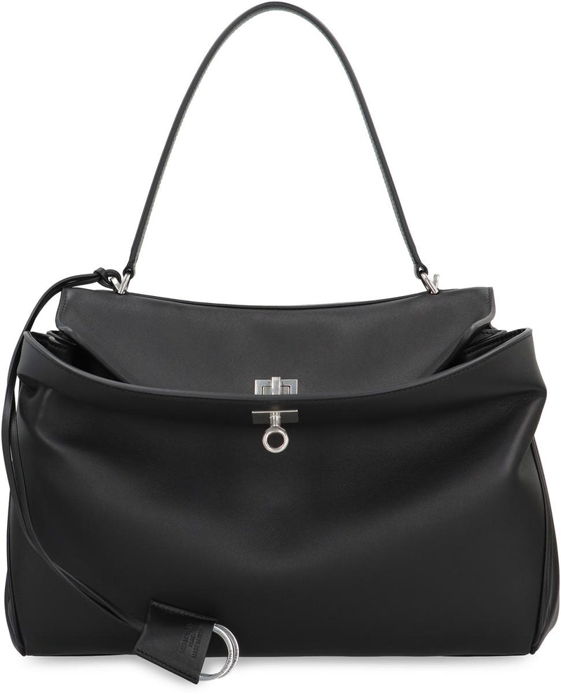 Balenciaga Rodeo Media Leather Handbag