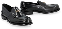 Prada Brushed Leather Loafers