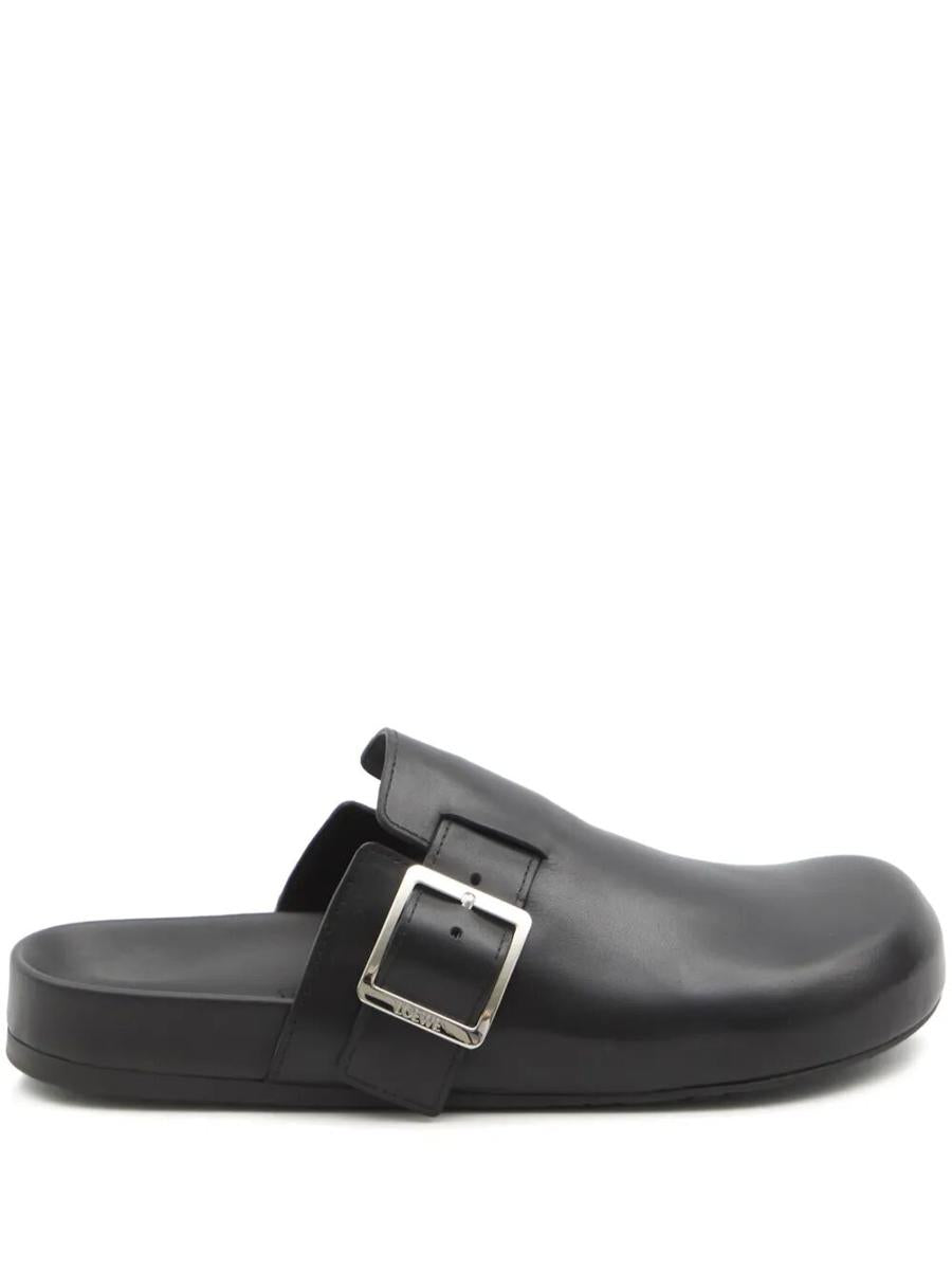 Loewe Leather Ease Buckle Mule Shoes