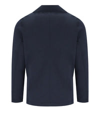 H953 Navy Blue Knitted Peacoat