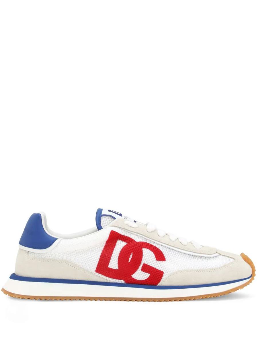 Dolce & Gabbana Suede And Mesh Dg Cushion Sneakers Shoes