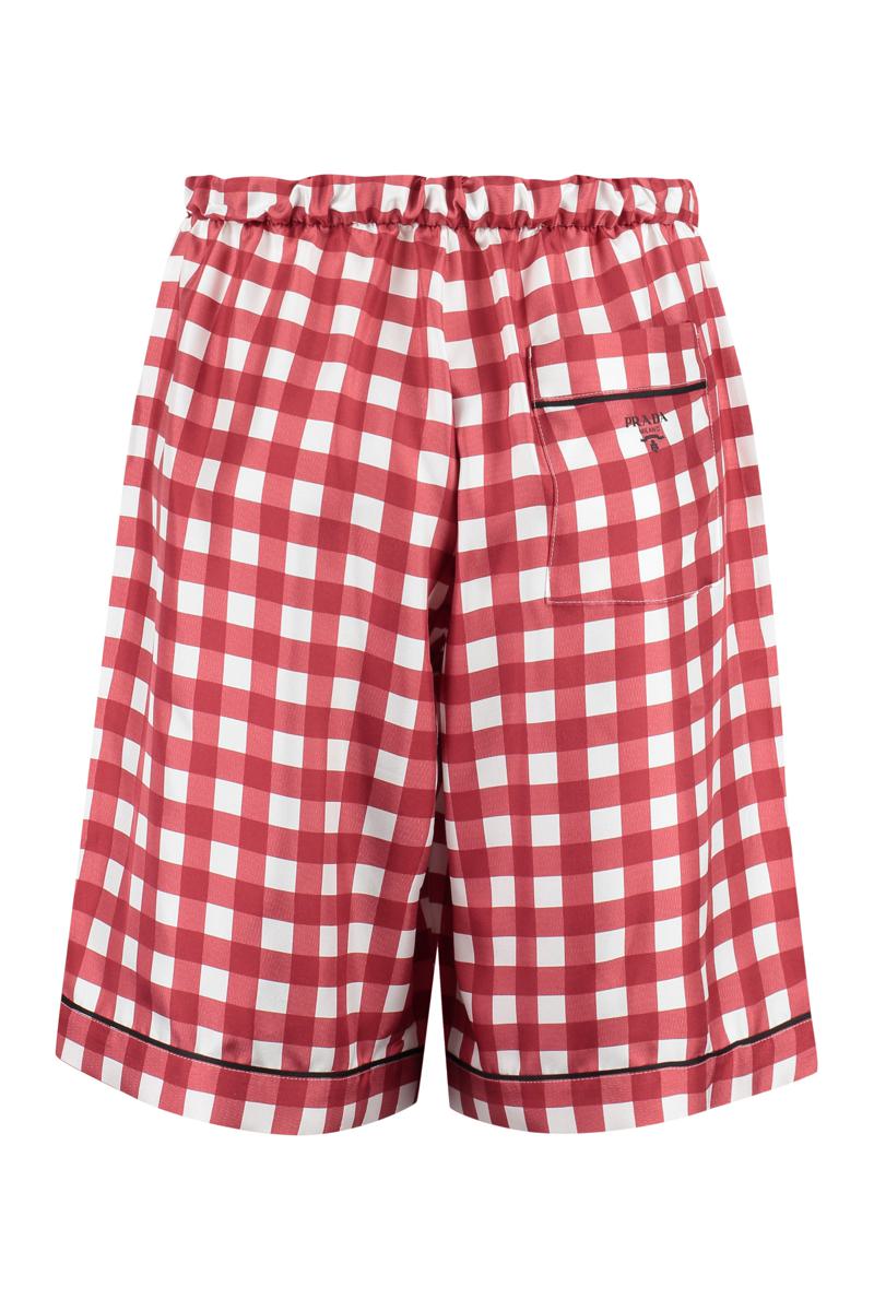 Prada Printed Silk Shorts