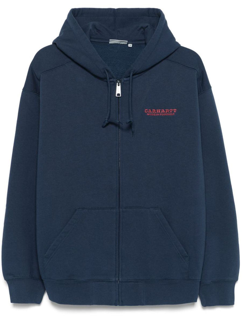 Carhartt Wip Logo Cotton Zipped Hoodie