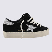 Golden Goose Black Leather Hi Star Sneakers