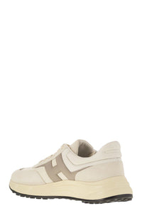 Hogan Hyperlight - Leather And Textile Trainers With Side H