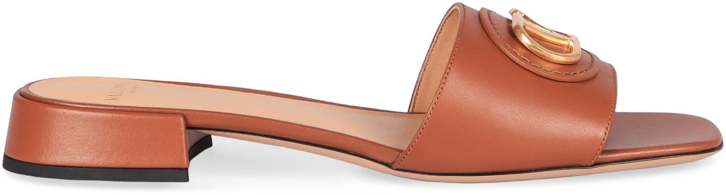 Valentino Garavani Vlogo Leather Sandals