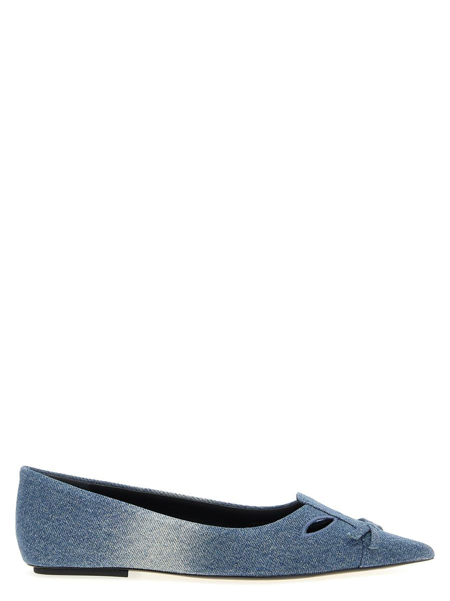 Marc Jacobs 'The Denim Kat' Ballet Flats