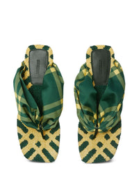 Burberry Pool Check Thong Sandals