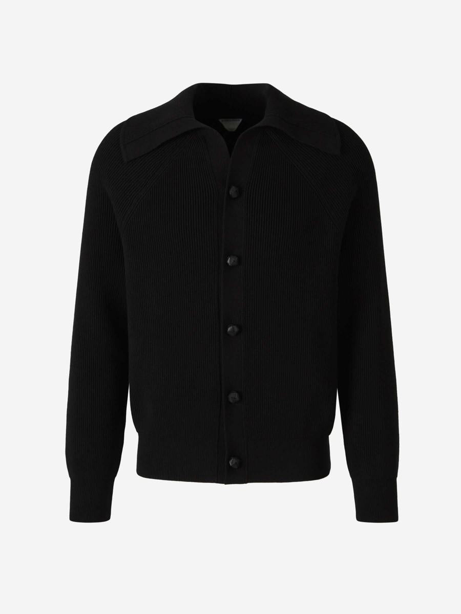 Bottega Veneta Cotton Ribbed Cardigan