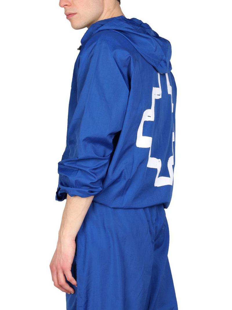 Marcelo Burlon County Of Milan Cross Print Windbreaker Jacket