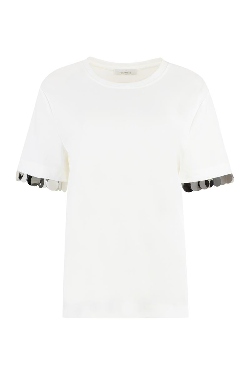 Rabanne Viscose Crew-Neck T-Shirt
