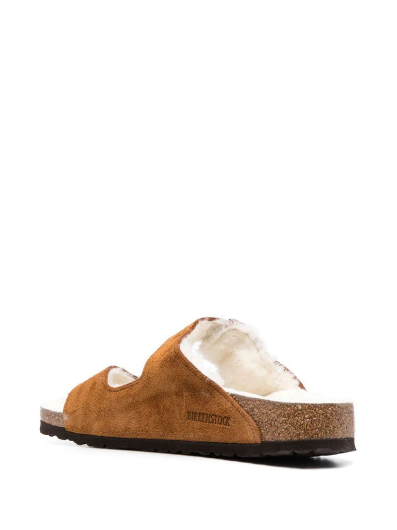 Birkenstock Arizona Shearling Suede Sandals